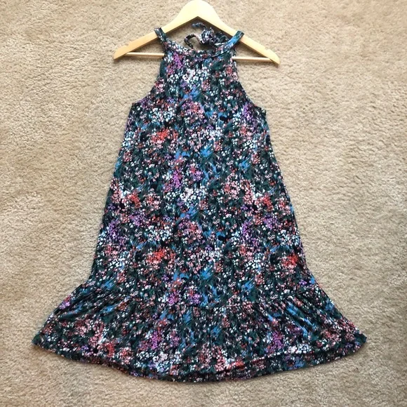 Time and Tru Summer Floral Midi Dress Size XS - Picture 7 of 12